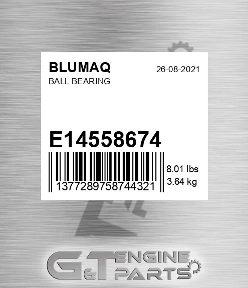 E14558674 Ball Bearing for BLUMAQ