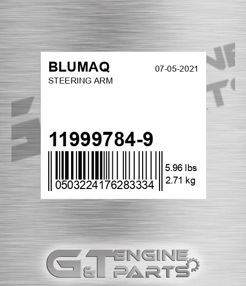 11999784-9 Steering Arm for BLUMAQ
