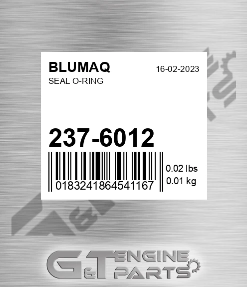 237-6012 Seal O-ring