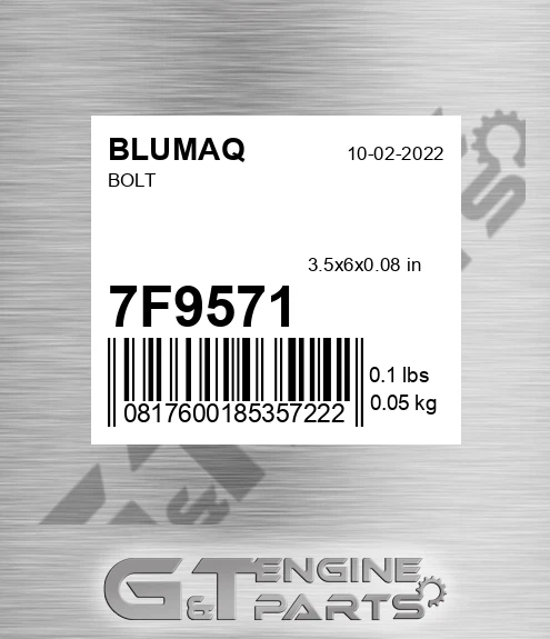 7F-9571 Bolt for BLUMAQ