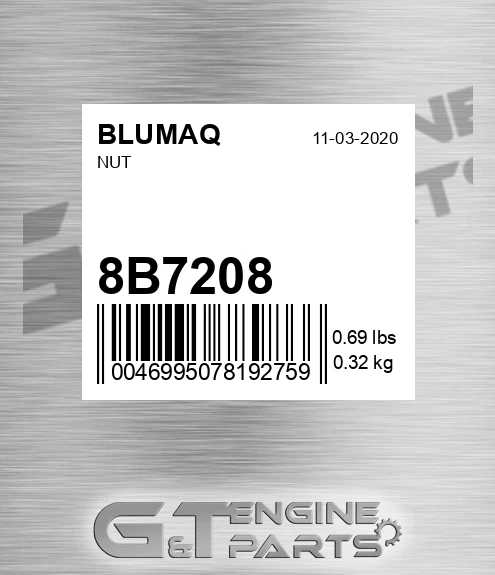 8B-7208 Nut