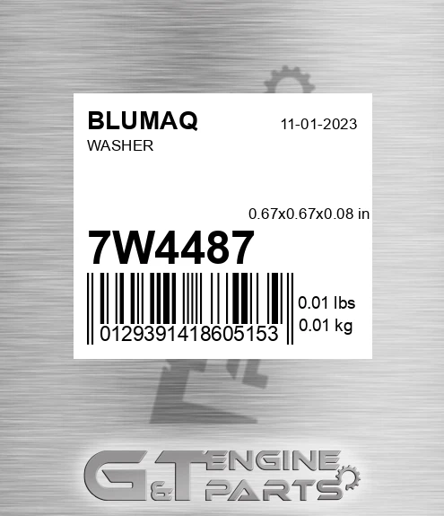 7W-4487 Washer for BLUMAQ