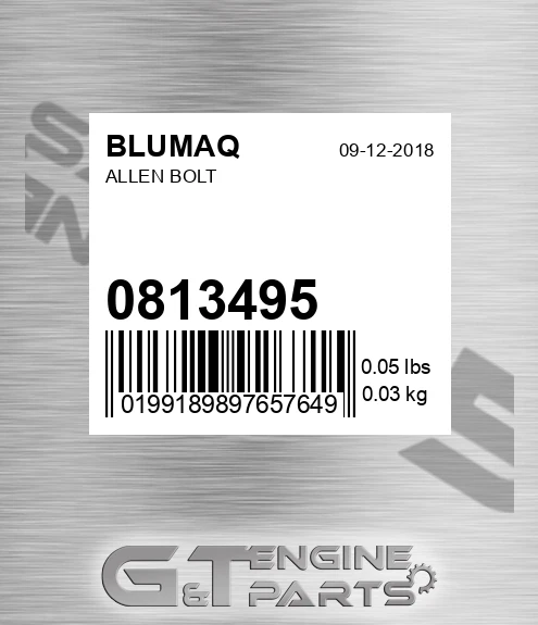081-3495 Allen Bolt for BLUMAQ