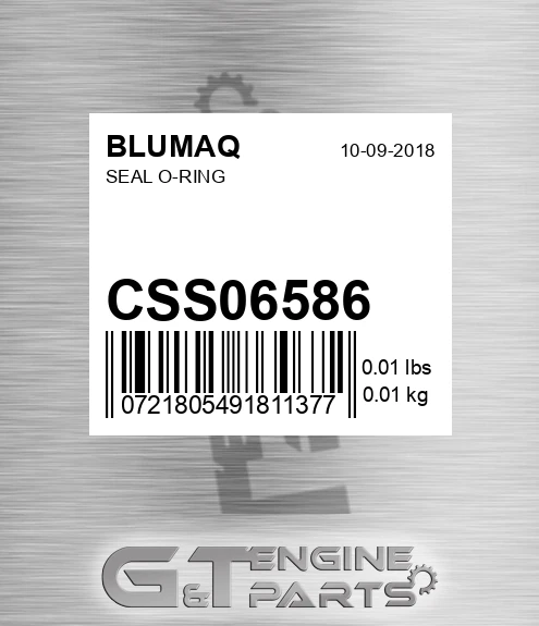 CSS06586 Seal O-ring