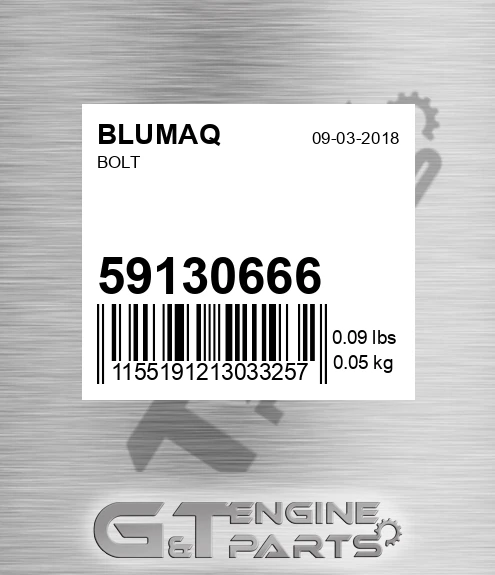 59130666 BLUMAQ Bolt
