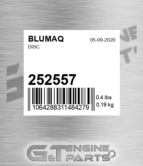 252557 Disc for BLUMAQ