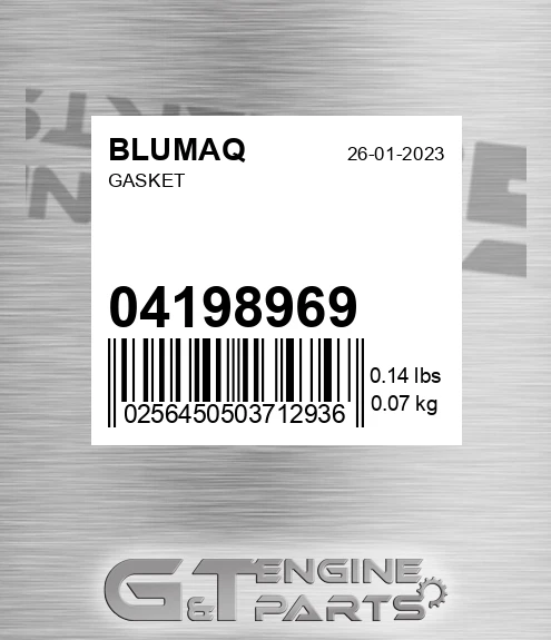04198969 Gasket for BLUMAQ