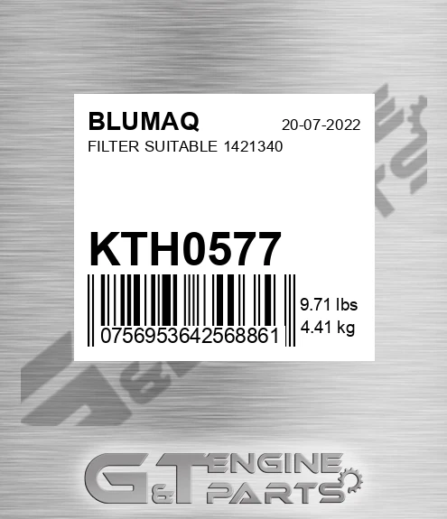 KTH0577 BLUMAQ Filter Suitable 1421340