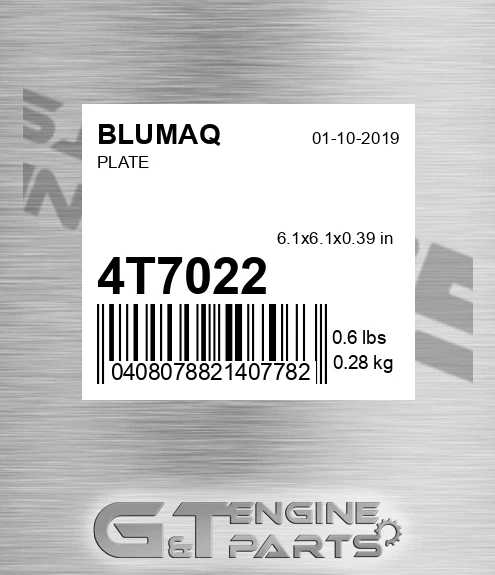 4T-7022 Plate for BLUMAQ