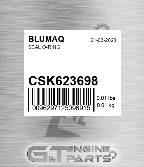 CSK623698 Seal O-ring for BLUMAQ