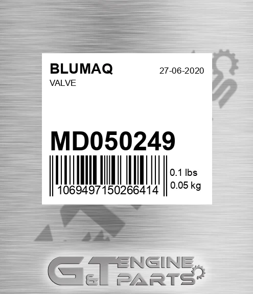 MD050249 Valve for BLUMAQ
