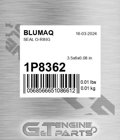 1P-8362 Seal O-ring for BLUMAQ
