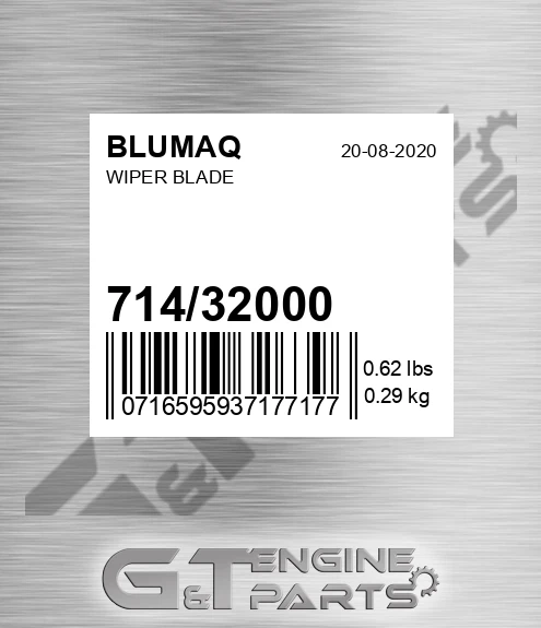 714/32000 Wiper Blade for BLUMAQ