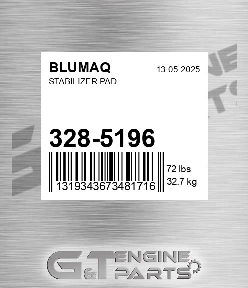 328-5196 Stabilizer Pad for BLUMAQ