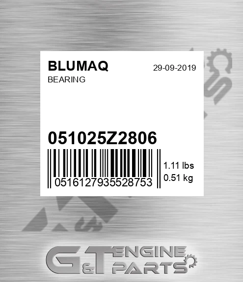 051025Z2806 Bearing for BLUMAQ