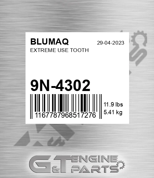 9N-4302 BLUMAQ Extreme Use Tooth