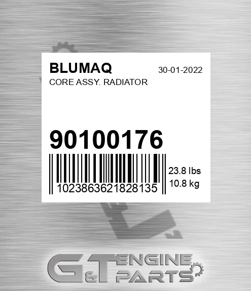 901.00176 Core Assy. Radiator for BLUMAQ