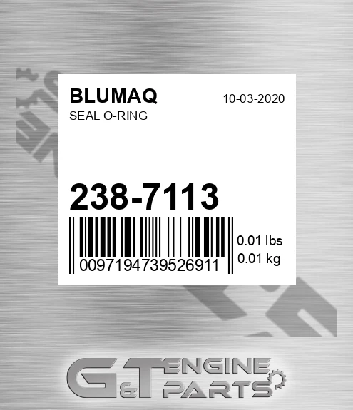 238-7113 Seal O-ring