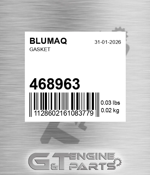 468963 Gasket for BLUMAQ
