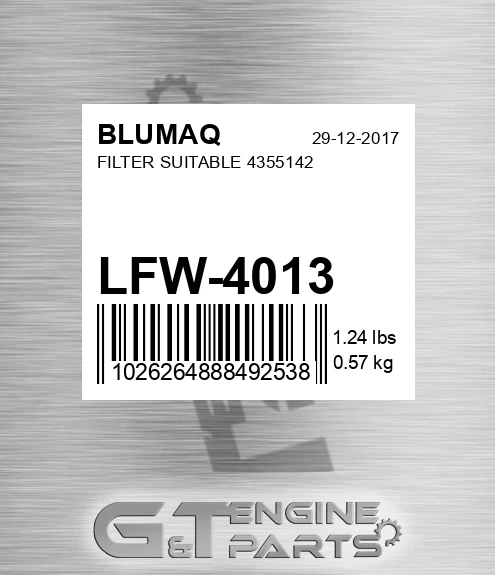 LFW-4013 Filter Suitable 4355142 for BLUMAQ