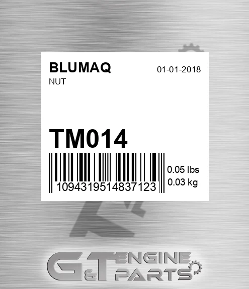 TM-014 Nut for BLUMAQ