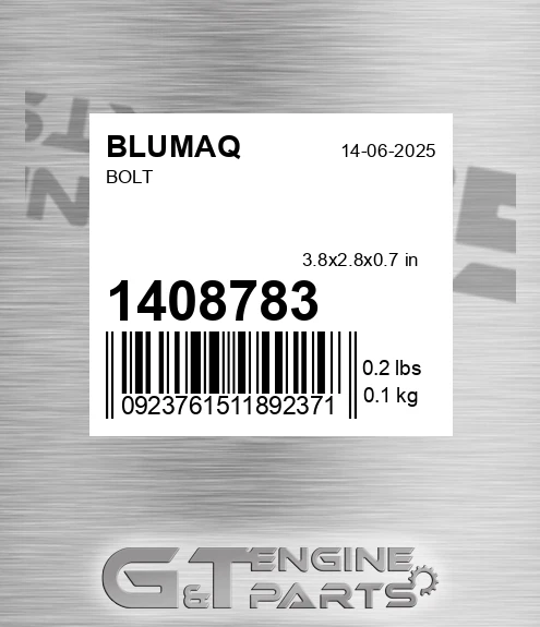 140-8783 Bolt for BLUMAQ