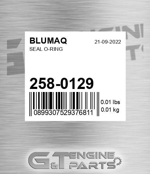 258-0129 BLUMAQ Seal O-ring