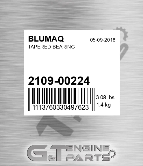 2.109-00224 Tapered Bearing for BLUMAQ