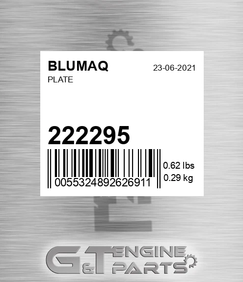 222295 Plate