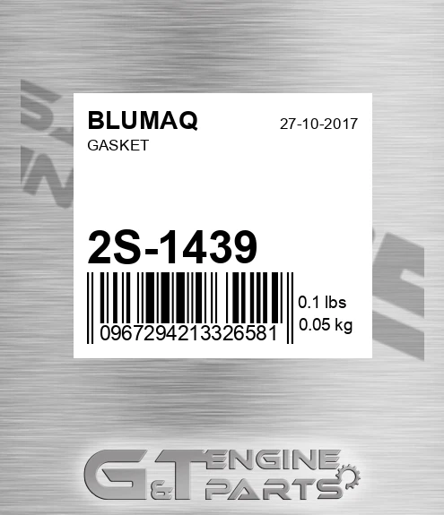 2S-1439 Gasket for BLUMAQ