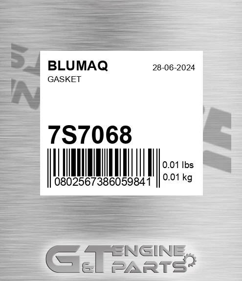 7S-7068 Gasket for BLUMAQ