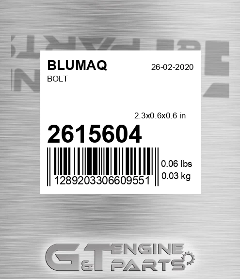 261-5604 Bolt
