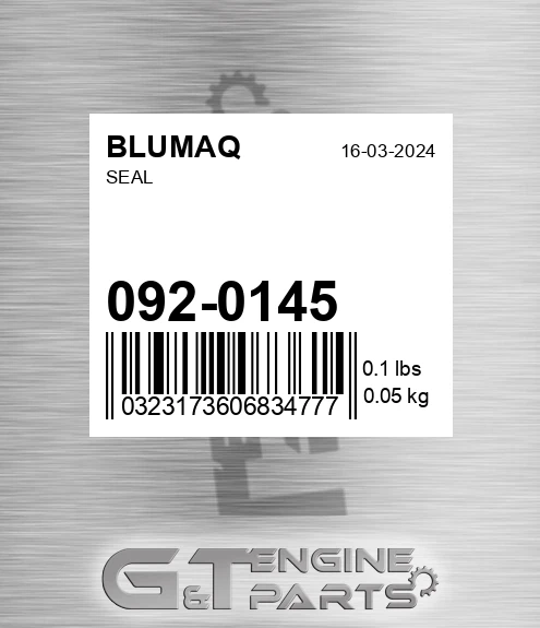 092-0145 Seal for BLUMAQ