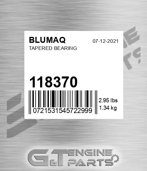 118370 BLUMAQ Tapered Bearing