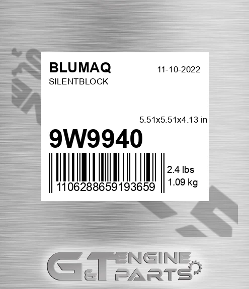 9W-9940 Silentblock for BLUMAQ