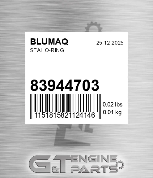 83944703 Seal O-ring