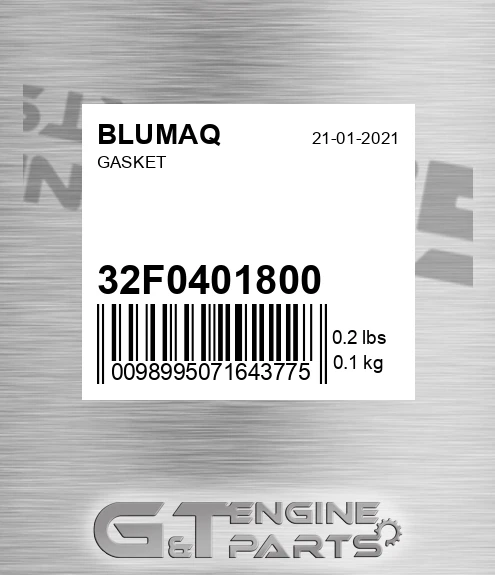 32F0401800 Gasket for BLUMAQ