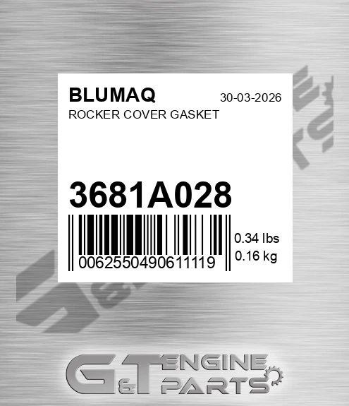 3681A028 Rocker Cover Gasket for BLUMAQ
