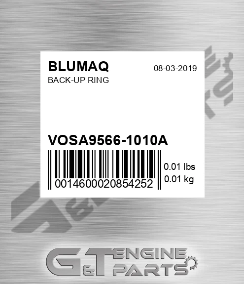 VOSA9566-1010A Back-up Ring for BLUMAQ