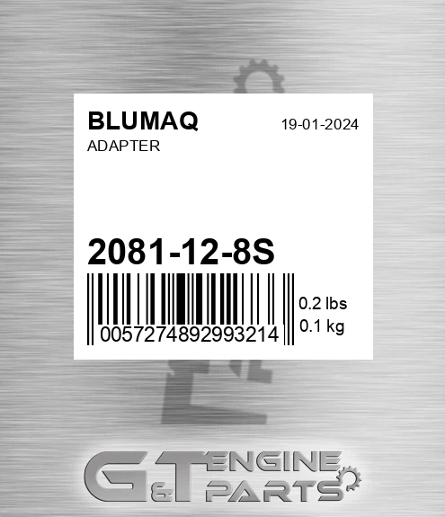 2081-12-8S Adapter for BLUMAQ