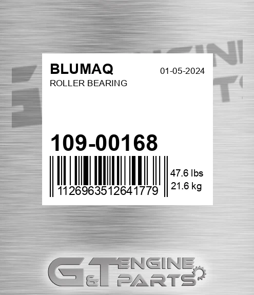 109-00168 Roller Bearing
