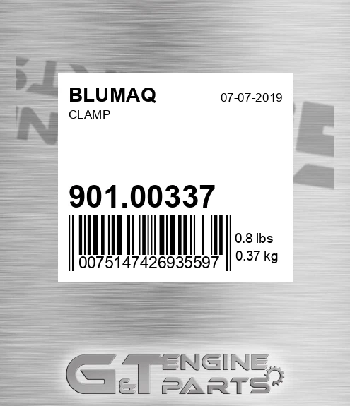 901.00337 Clamp for BLUMAQ