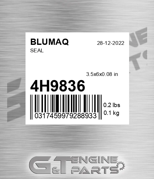 4H-9836 Seal for BLUMAQ