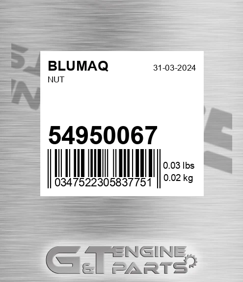 54950067 BLUMAQ Nut