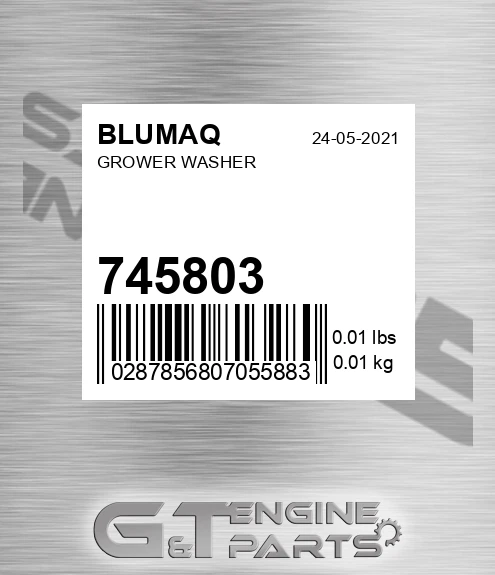 745803 Grower Washer for BLUMAQ
