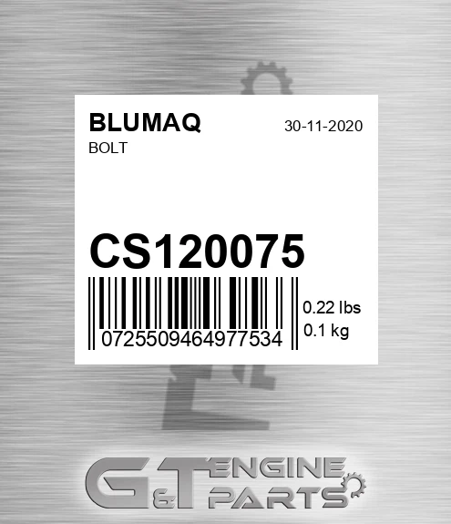 CS120075 Bolt
