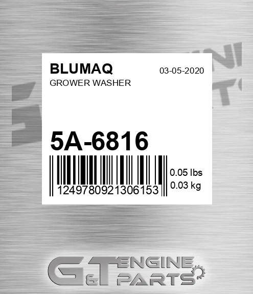 5A-6816 Grower Washer