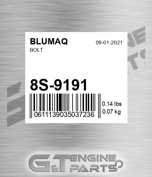 8S-9191 Bolt for BLUMAQ