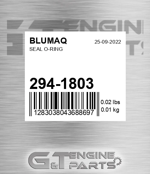 294-1803 Seal O-ring for BLUMAQ