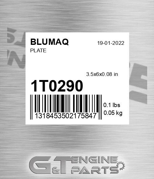 1T-0290 Plate for BLUMAQ